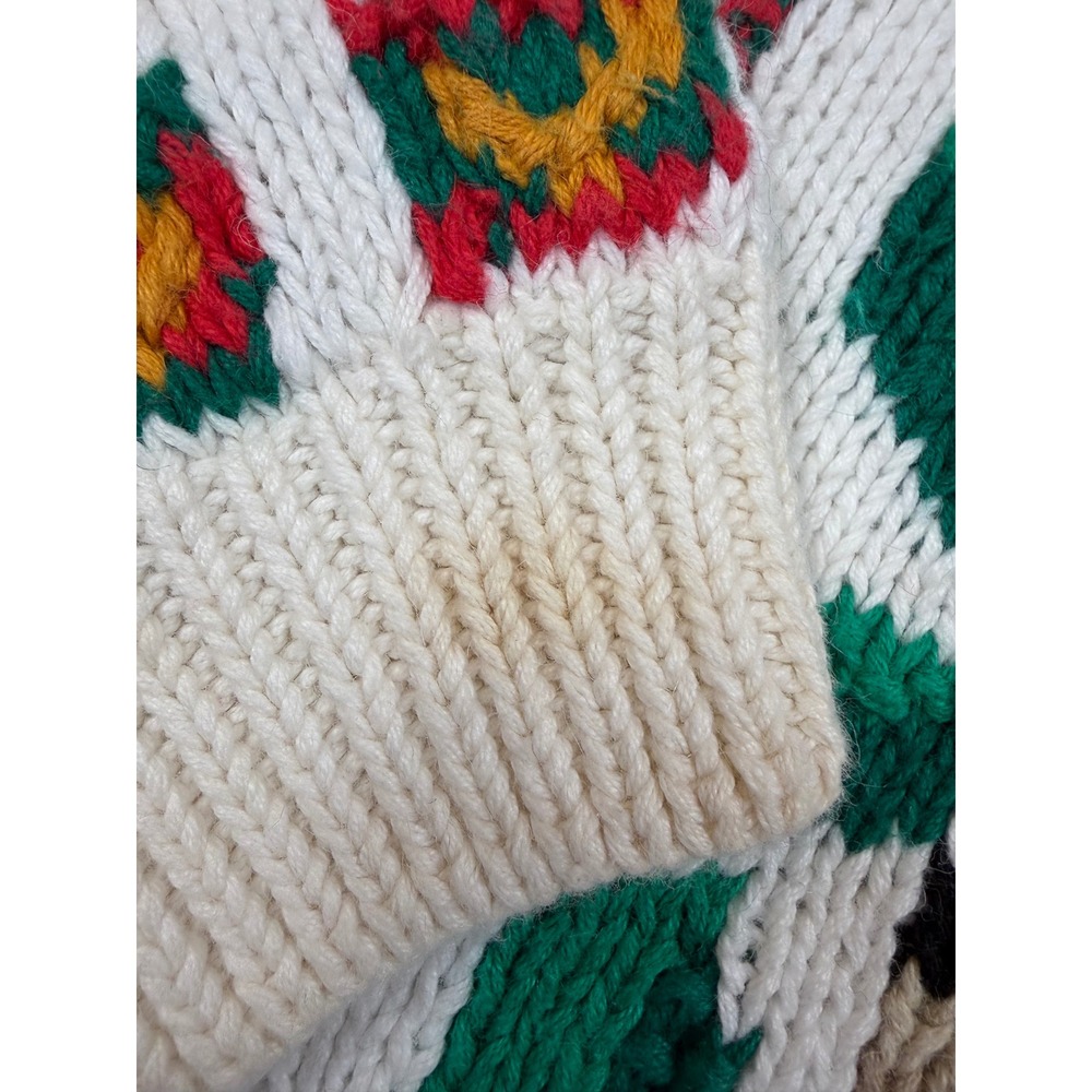 Signatures by Northern Isles Vintage 12 Days of Christmas Hand Knit Sweater XL - Picture 5 of 8
